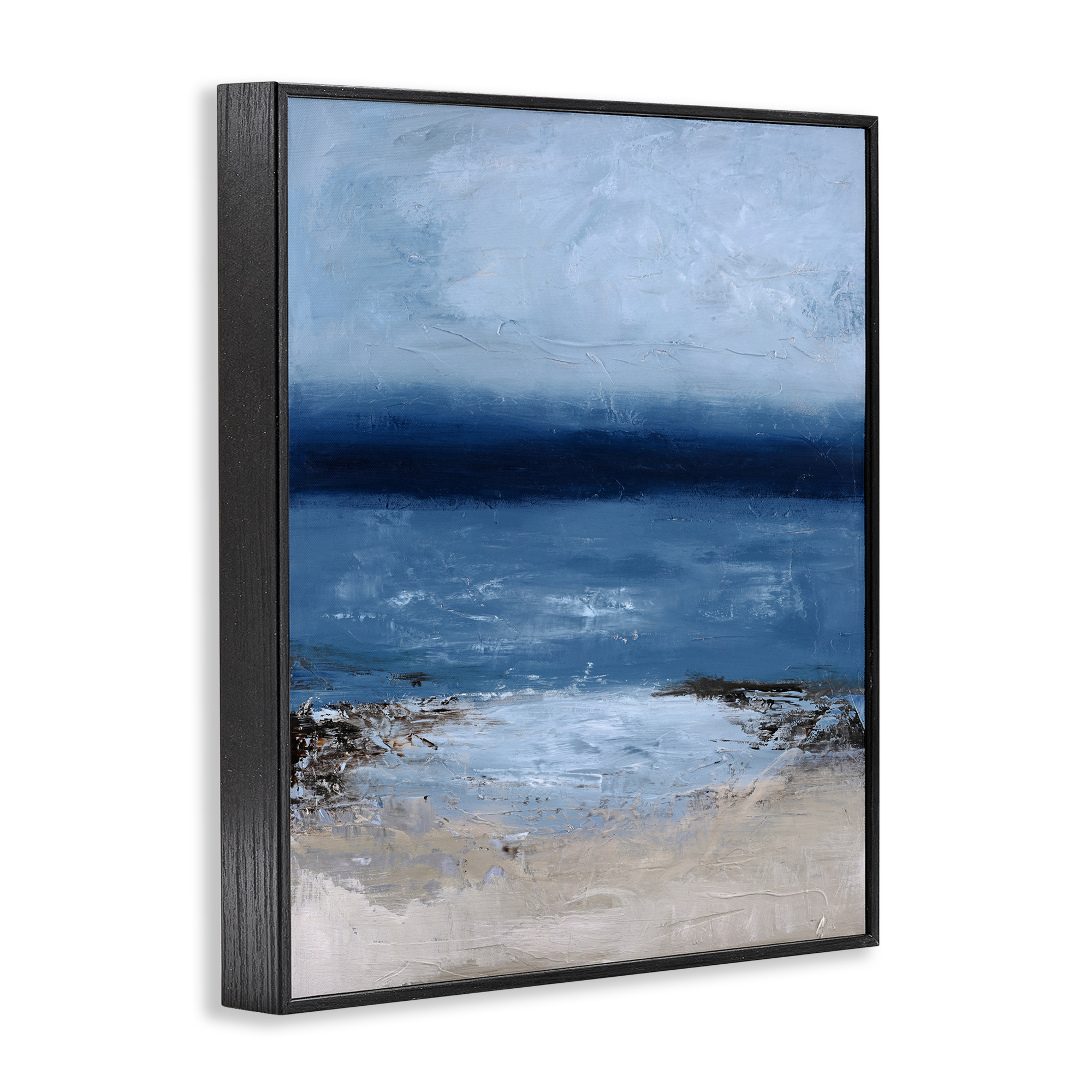 Endless Sea Moods Black Framed Giclee Art, design by Design Fabrikken
