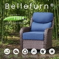 thumbnail image 3 of Bellefurn Outdoor Seat Cushions 22 X 24 X 6 inch for Patio Furniture,Outdoor Chair Cushions Outdoor Deep Seat Cushion with Water Resistant & Removable Cover Patio Cushions for Wicker Chair,Sofa,Couch, 3 of 12