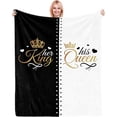 thumbnail image 1 of LHSHID Bride Groom Gifts Wedding Engagement Gifts for Couples Newlywed Gifts for Couples Best Bride and Groom Blanket Present Anniversary Bridal Shower Gift Ideas for Her Him 50x60in, 1 of 6