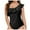 Black, variant on vigerkar One Shoulder Tankini Tops for Women Ruffle Swim Tops Strapless Bathing Suit Tops No Bottoms Black, XL