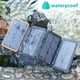 thumbnail image 4 of Batería externa ultraportátil con 4 paneles para acampar, teléfonos y tabletas Banco de energía solar impermeable de 25000 mAh, 4 of 5