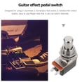 thumbnail image 3 of Phenofice 3Pcs Compact Alloy Guitar Foot Switch for Instrument Supply Durable Black, 3 of 5