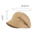 thumbnail image 3 of Prolriy Newsboy Hats for Women Men Womens Autumn and Winter Fashion Warm Hat Fisherman Hat Basin Cap Beret Hats for Women Black, 3 of 4