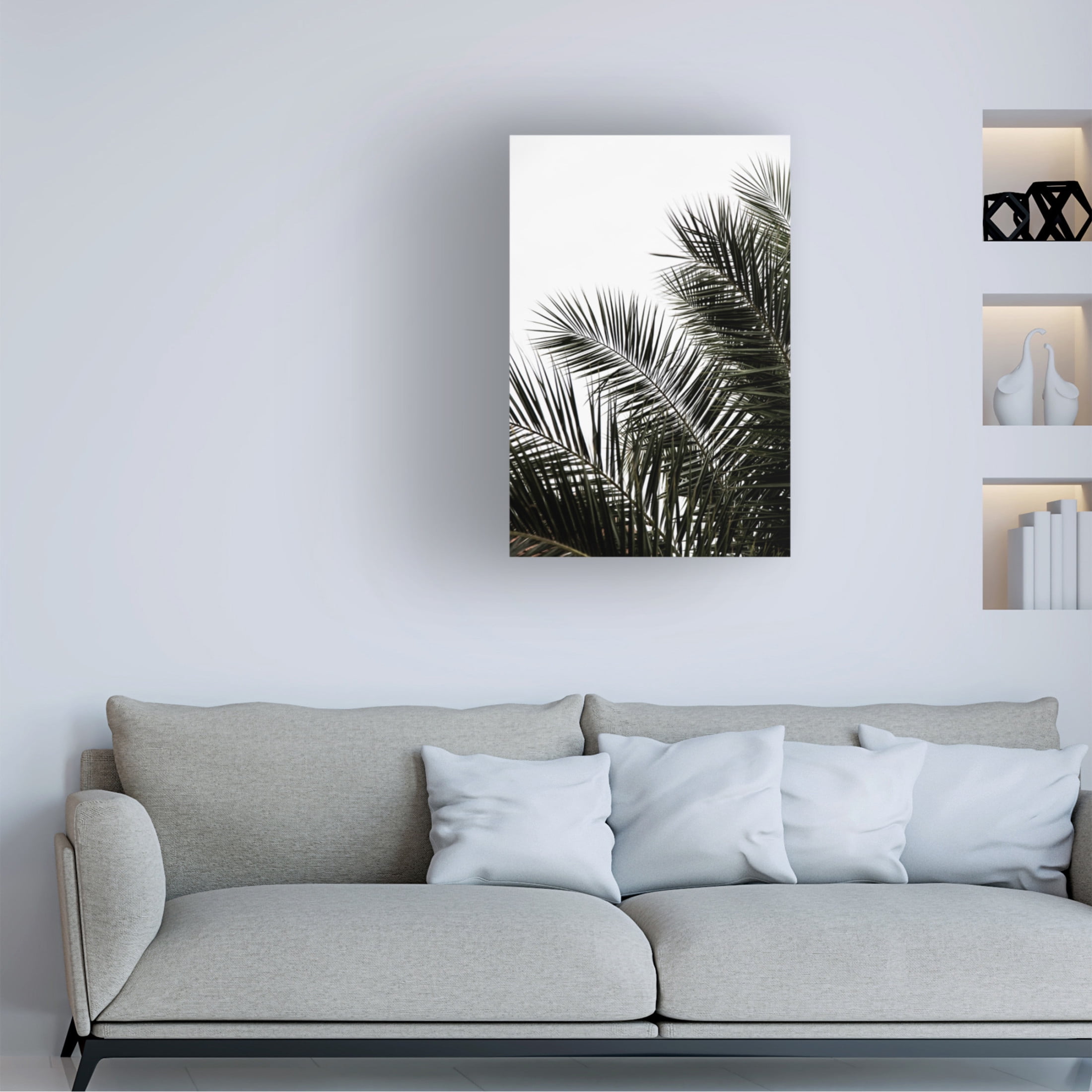 Trademark Fine Art Mareike Bohmer Palm Leaves 3 Canvas Wall Art