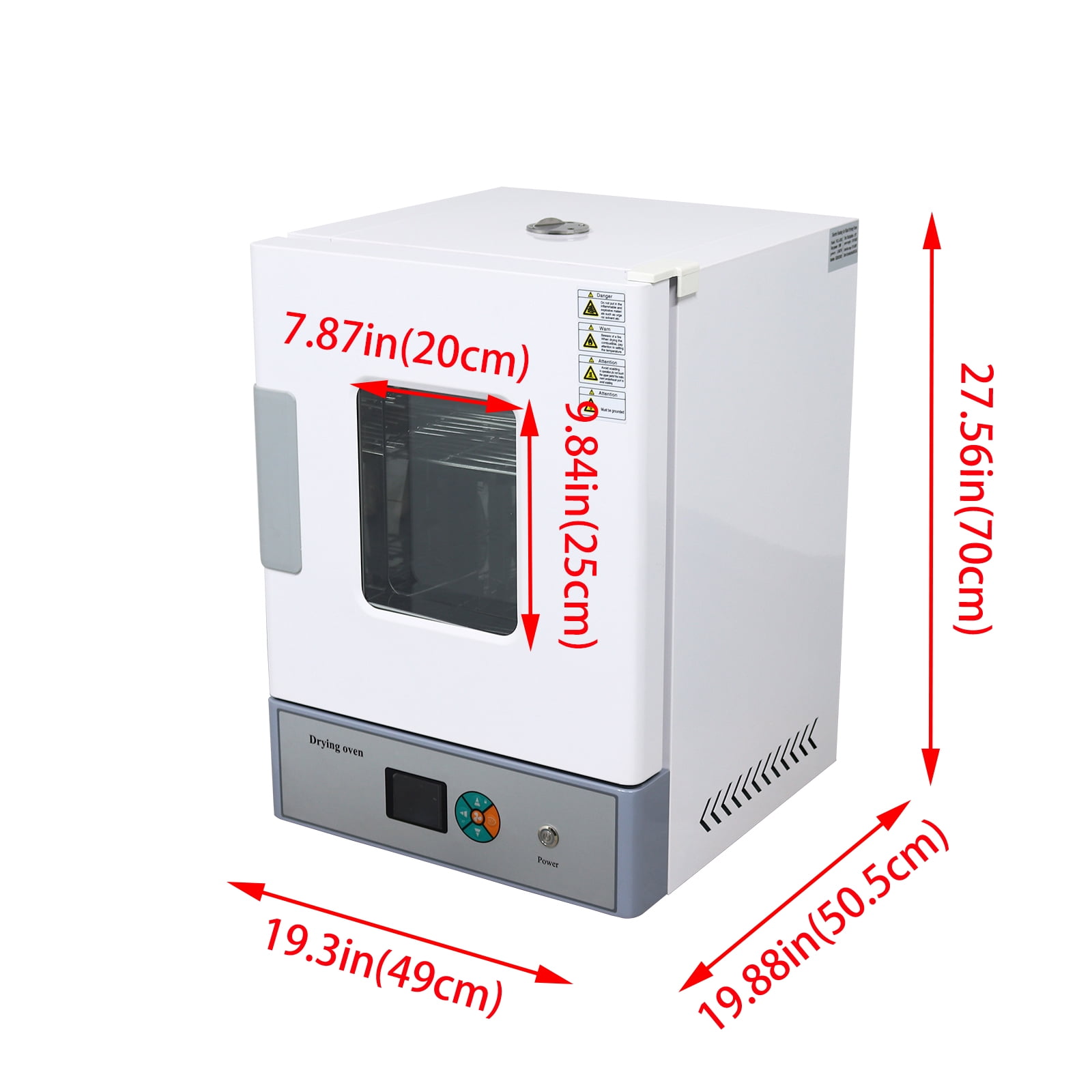 Digital Forced Air Convection Drying Oven Lab Blast Drying Oven 110V 45L 13.4*13.8*14.2 Inner Chamber Temperature Control Fan Speed Adjustable