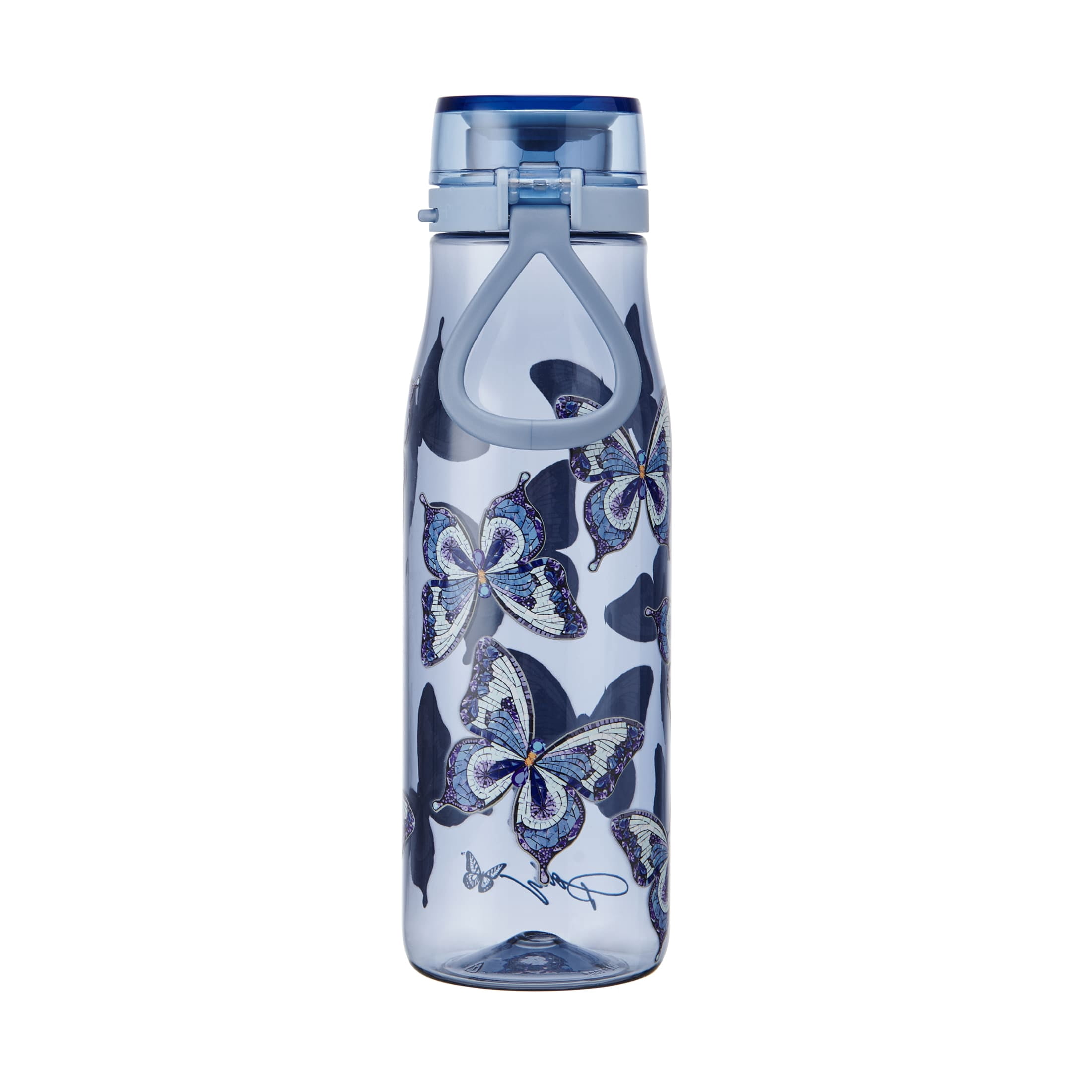 Dolly Parton 24 oz Tritan Water Bottle Blue Butterfly