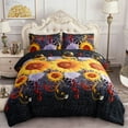 thumbnail image 2 of JML 3 Piece King Sherpa Fleece Bed Blanket Set,Heavy Winter Borrego Blanket 79"x91",6.5lb, 2 of 6