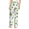 thumbnail image 3 of Xecao St Patrick's Day3 Women's Straight Lounge Pajama Pants: The Epitome of Relaxed Sleepwear, 3 of 9