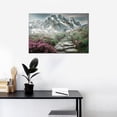 thumbnail image 3 of Snow Mountain Canvas Wall Art Spring Sunrise Landscape Picture Painting Nature Scenery Poster Print Wooden Framed Office Wall Decor Art for Bedroom Living Room Home Ready to Hang [12''''W X 18''''H], 3 of 6