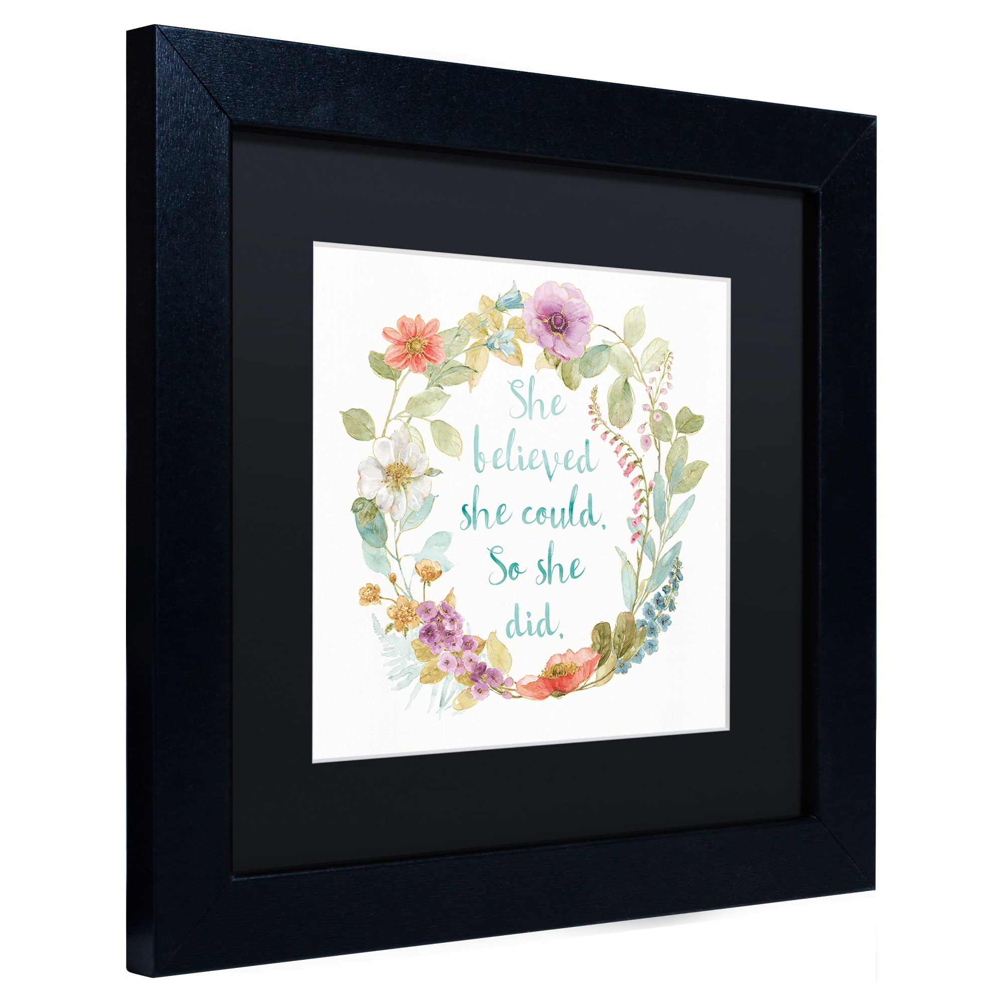 Lisa Audit 'Rainbow Seeds Wreath I' Matted Framed Art