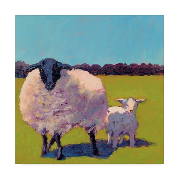 Trademark Fine Art 'Sheep Pals III' Canvas Art by Carol Young
