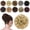Sunny Blonde, variant on Iridescent Messy Bun Hair Piece Wavy Curly Scrunchies, Synthetic Fiber Chignon for Instant Volume, Elastic Bun Extensions for Women