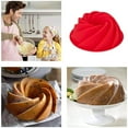 thumbnail image 3 of Silicone Spiral Design Pans 9 Inch Non Stick Cake Pan Mold 3D Bread Cake Pan DIY Large Baking Dish Baking Tools, 3 of 7