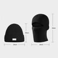 thumbnail image 4 of ievspot Men Winter Hat Knitted Pure Color Elasticity Thick Ear-protecting Cap Father Grandfather Headwear Outdoor Cap, 4 of 8