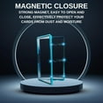 thumbnail image 4 of Magnetic Aluminum Graded PSA Slab Guard UV Resistant Glass 35PT Premium Protector Display Case For Standard PSA CGC Graded Sport Trading Cards - Ocean Blue, 4 of 9