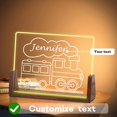 thumbnail image 3 of Luz de noche de tren personalizada para niños, regalos de cumpleaños de Navidad para niños personalizados, luz de noche de acrílico, decoración de guardería para bebé personalizada, lámpara de noche c, 3 of 6