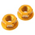 thumbnail image 4 of Paquete de 2 tuercas M8 para bujes de , tuercas de eje trasero para rueda de bicicleta de equilibrio de empuje dorado Cola Tuercas de bujes para niños, 4 of 8