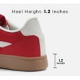thumbnail image 3 of LUCKY STEP Womens Classic Retro Sneakers Non Slip Fashion Casual Shoes,Red, 3 of 10