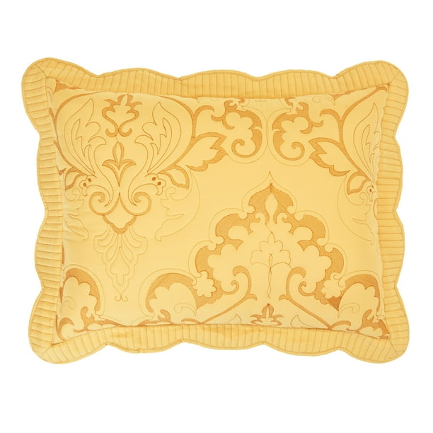 Brylanehome Amelia Shams Standard Shams (2 Pack), Honey Gold