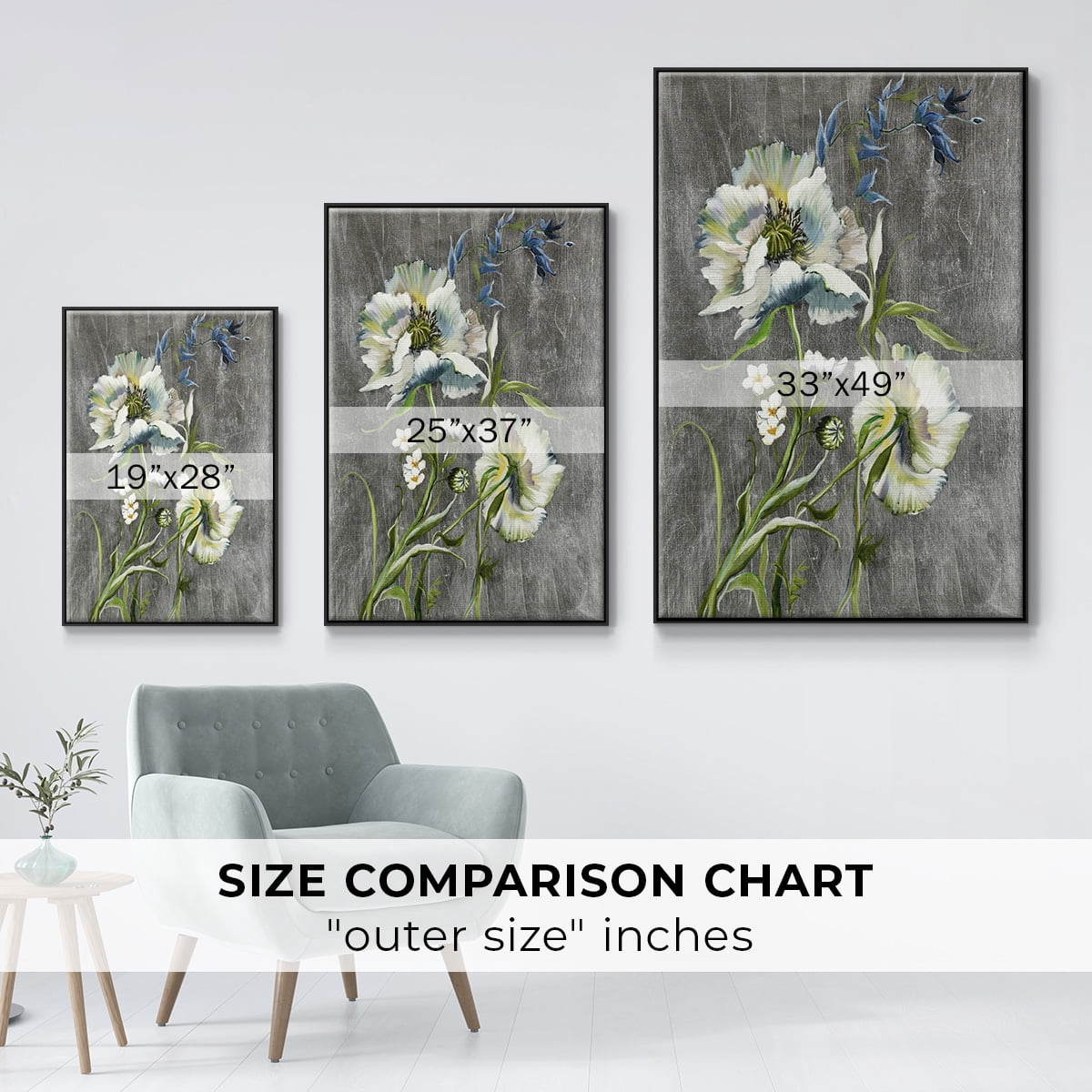 Sunny Sunday I Framed Premium Gallery Wrapped Canvas - Ready to Hang - 25 x 37 - Black Floating Frame