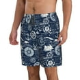 thumbnail image 2 of Logiee Sailing Cruises Nautical Print Mens Swim Trunks Quick Dry Board Shorts,Breathable Hawaii Beach Shorts Swimwear Bathing Suits-Small, 2 of 6