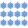 thumbnail image 2 of 12Pcs Convenient Snowflake Ornament Widely Use Plastic Portable Christmas Realistic Snowflake for Festival Red One Size, 2 of 11