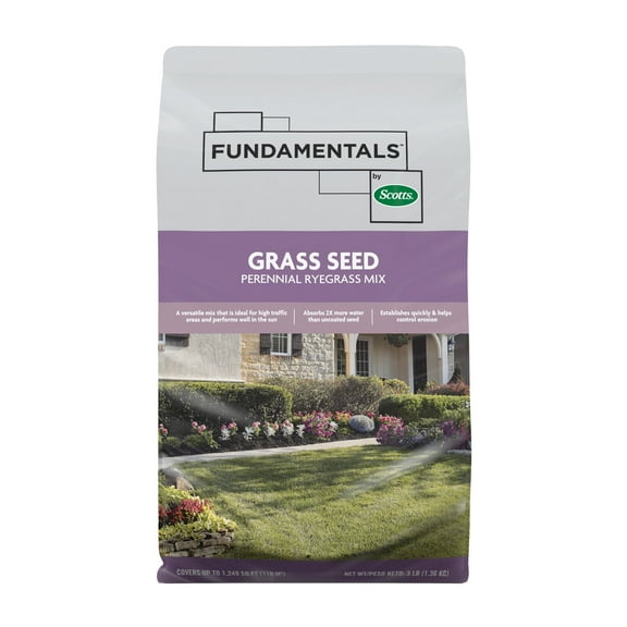 Fundamentals by Scotts Grass Seed Perennial Ryegrass Mix, 3 lbs.