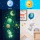 thumbnail image 3 of Calcomanías de pared de animales voladores con globos, encantadoras pegatinas de pared de conejito, el conejito brillante, decoración de dibujos animados extraíble para despegar y pegar para, 3 of 7