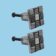 thumbnail image 2 of Renovators Supply Square Iron Cabinet Knob Pull Aztec Pewter Finish Vintage Metal Knobs for Kitchen Cabinet or Drawer Handles w/Screws Pack of 2, 2 of 2