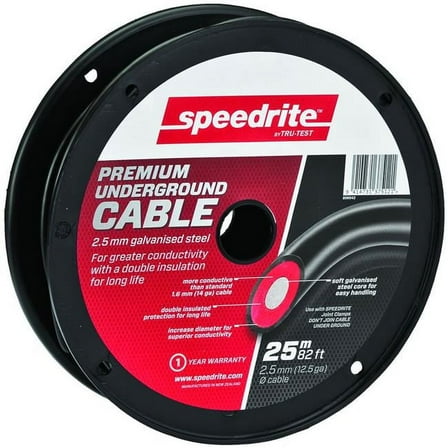 Speedrite  82 ft. 12.5 Gauge Premium Underground Cable - Black