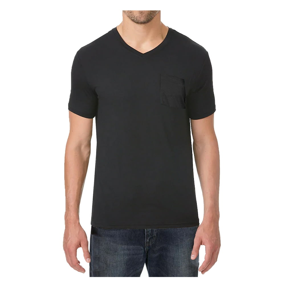 GBH - Men's Short Sleeve Slim-Fit V-Neck Tee With Chest Pocket (M-2XL ...