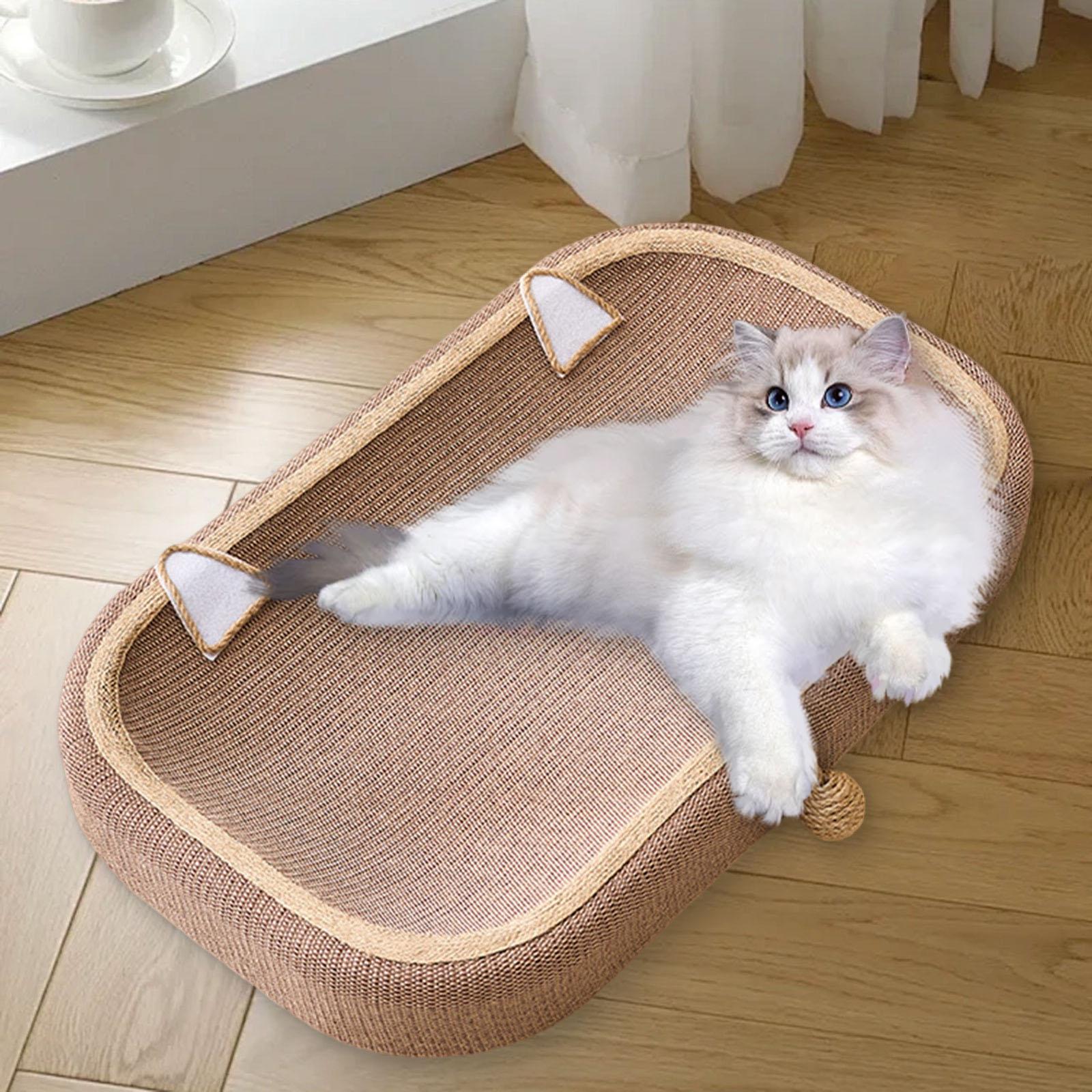 Cat Scratcher Scratch Pad Sisal Foam Bed Thickened Mat for Indoor Cats Training and Claw Grinding