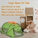thumbnail image 4 of Tienda de Juego Infantil Ryssin Pop Up Dinosaurio Verde con Bolsa de Almacenamiento, 4 of 9