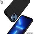 thumbnail image 6 of BELTRON Case with Belt Clip for iPhone 13 2021, Slim Protective Hybrid Case with Rotating Belt Clip Holster for iPhone 13 6.1 Black, 6 of 9