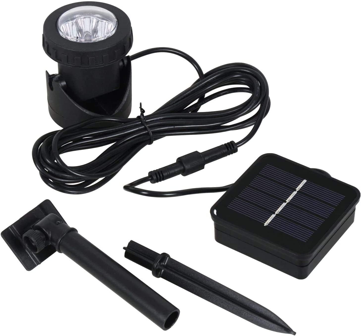 LINLIN Solar Pond Lights Underwater, Waterproof Submersible Lamps