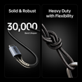 thumbnail image 6 of BENFEI USB C to USB C Monitor Cable(4K@120Hz), 100W PD Fast Charge, 10Gbps Data Transfer, 3ft Tangle-Free Silicone Cable, 6 of 8