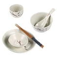 thumbnail image 3 of 1 Set 6 Pcs Household Ceramic Tableware Japanese Style Tableware for Single, 3 of 8