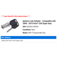 thumbnail image 2 of Ignition Lock Cylinder - Compatible with 2008 - 2010 Ford F-250 Super Duty, 2 of 2
