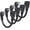 Black - 4 Pack, variant on Short Power Extension Cord - 6 Inch 14AWG Heavy Duty Indoor Outdoor Flat Plug 90-Degree 15A 125V NEMA 5-15P to 5-15R Black