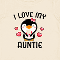 thumbnail image 4 of Inktastic I Love My Auntie with Cute Penguin and Hearts Girls Baby T-Shirt, 4 of 5