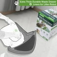 thumbnail image 6 of Cat Litter Box Liner Bags Compatible with Self-Cleaning Litter Box Robot 100 Pack, Waste Drawer Liners Heavy Duty White 9-11 Gallon, 6 of 7