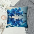 thumbnail image 2 of Leisuo Pillow Cover Soft Square Short Plush Cushion Covers, Flower Lake Pillowcase for Sofa Couch Bed Chair Home Decor, 2 of 5