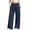 Navy, variant on THNCYX Womens Solid Color Sweatpants With Pockets Elastic High Waist Long Casual Pants