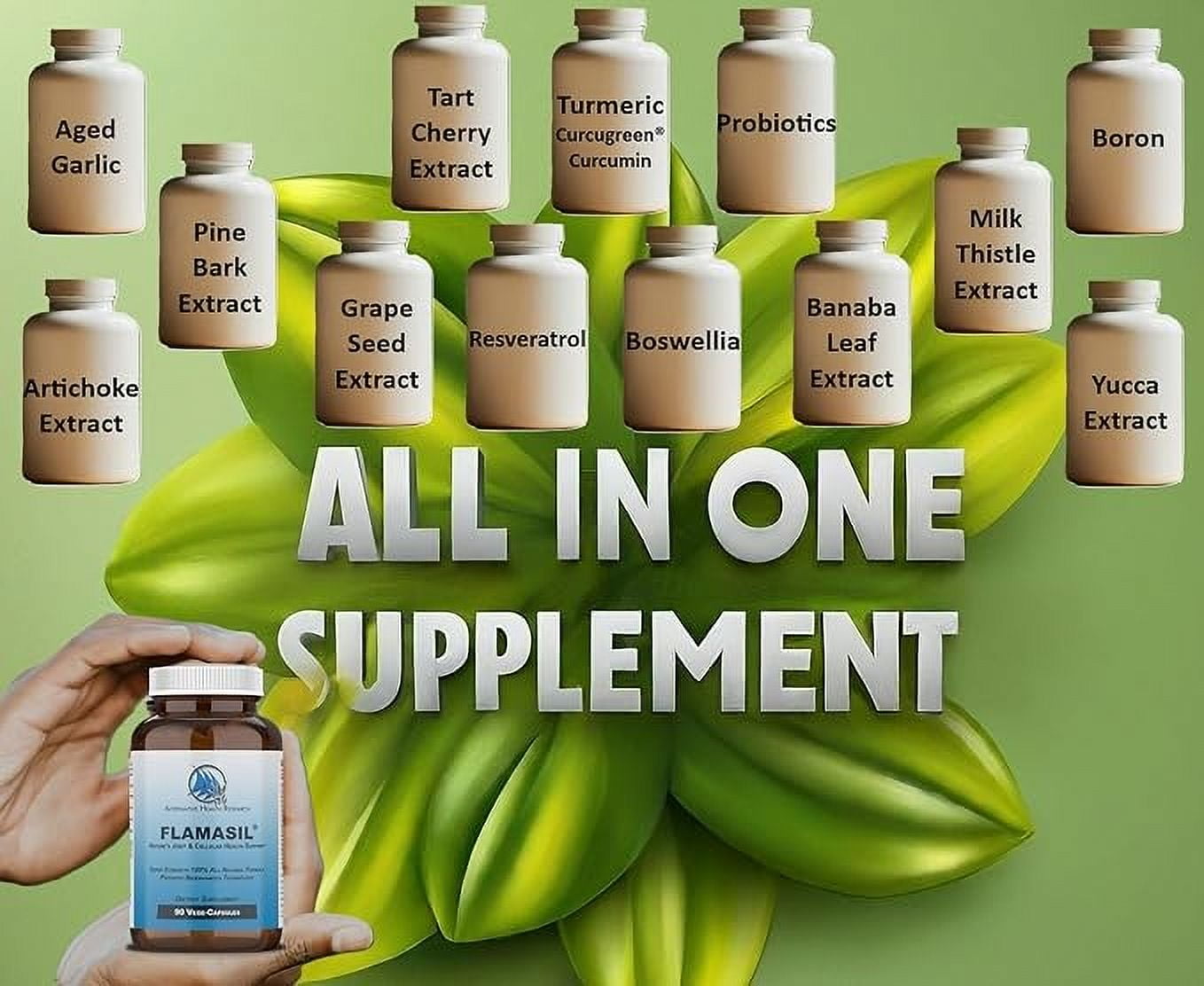 Flamasil ™ by Alternative Health Research: Joint Health and Cellular Repair Supplement, 90 Servings