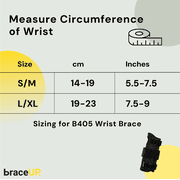 BraceUP Wrist Brace for Carpal Tunnel Relief – Right Hand Stabilizer with Metal Splint(S/M, Left Hand)
