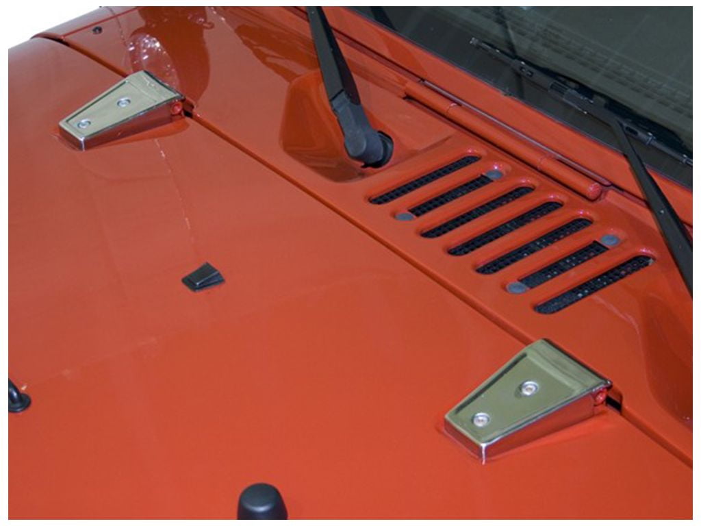 Rugged Ridge by RealTruck Door Hinge Cover Kit for Wrangler JK | Textured Black | 11202.04 | Compatible with 2007-2018 Jeep Wrangler JK