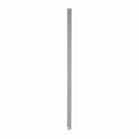 70" x 7" Pilaster Toilet Partition, Solid Polymer, Gray 65-M087071-9200