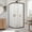 Oil Rubbed Bronze, variant on DreamLine Prime 38 in. x 74 3/4 in. Semi-Frameless Frosted Glass Sliding Shower Enclosure in Brushed Nickel with White Base Kit