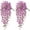 Purple, variant on Twin Pack Artificial Hanging Plants | Silk Vine Basket | Home & Garden Decor