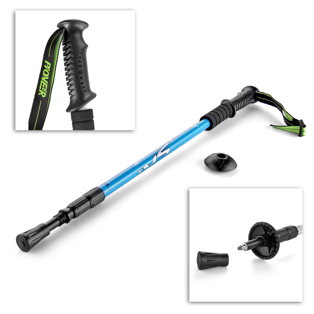 Foldable Trekking Poles Walking Stick For Camping Hiking Antishock Walking Stick